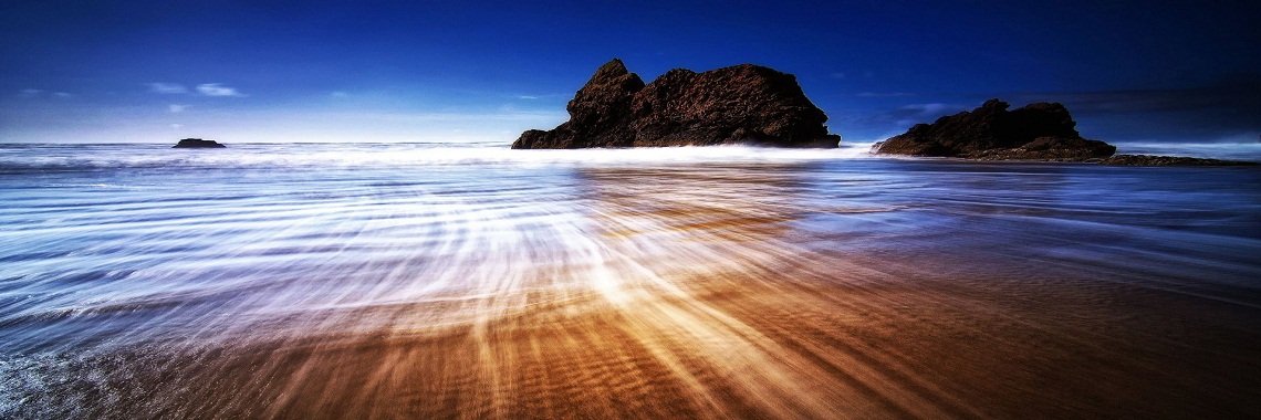 The beach